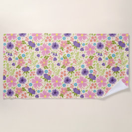 Lovely Spring Flowers Strandlaken