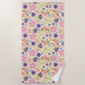 Lovely Spring Flowers Strandlaken (Voorkant)