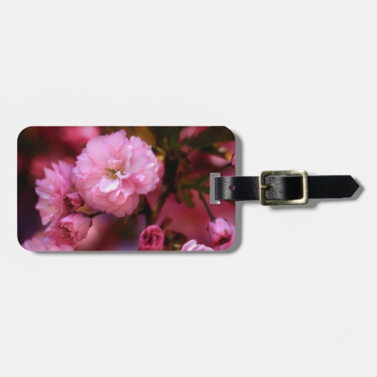 Lovely Spring roze Cherry Blossom Bagagelabel (Voorkant horizontaal)