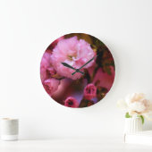 Lovely Spring roze Cherry Blossom Grote Klok (Huis)