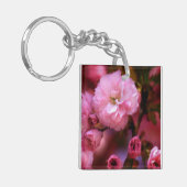 Lovely Spring roze Cherry Blossom Sleutelhanger (Voorkant Links)
