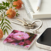 Lovely Spring roze Cherry Blossom Sleutelhanger (Voorkant Rechts)