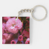 Lovely Spring roze Cherry Blossom Sleutelhanger (Achterkant)