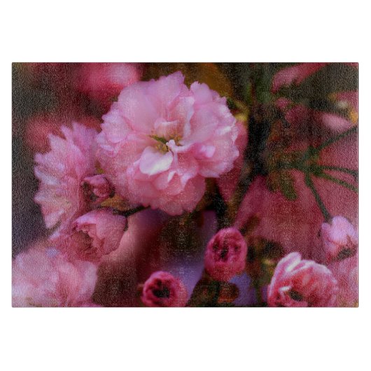 Lovely Spring roze Cherry Blossom Snijplank (Voorkant)
