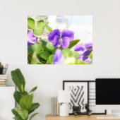 Lovely Spring Violet Poster (Thuiskantoor)