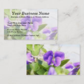 Lovely Spring Violet Visitekaartje (Voorkant / Achterkant)