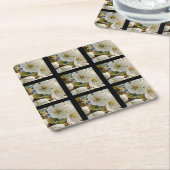 Lovely Springflower Grid Kartonnen Onderzetters (Schuin)