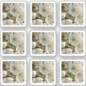 Lovely Springflower Grid Sticker (Voorkant)