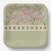Lovely Square Floral Patterned
