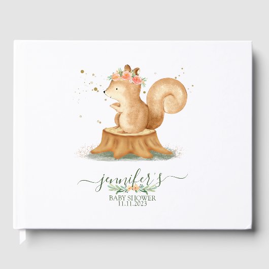 Lovely Squirrel wildlife farm forest animal Gastenboek (Voorkant)