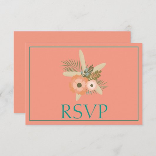 Lovely Starfish Beach RSVP (Voorkant / Achterkant)