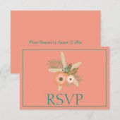 Lovely Starfish Beach RSVP Kaartje (Voorkant / Achterkant)