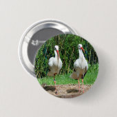 Lovely Stork Ronde Button 5,7 Cm (Voorkant /achterkant)