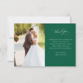 Lovely Stylish Calligraphy Wedding Bedankkaart (Achterkant)