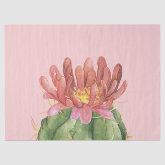 Lovely Succulent Flower Tissuepapier (Voorkant)