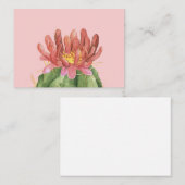 Lovely Succulent Flower Visitekaartje (Voorkant / Achterkant)