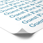 Lovely Sunflower Charm Wedding Poster (Hoek)