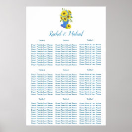 Lovely Sunflower Charm Wedding Poster