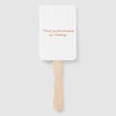 Lovely Sunflower Vase Wedding Handwaaier (Achterkant)