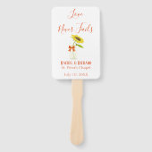 Lovely Sunflower Vase Wedding Handwaaier (Voorkant)
