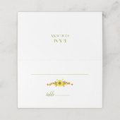 Lovely Sunflower Wedding Plaatskaartje (Buitenkant ongevouwen)