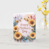 Lovely Sunflowers 3D Mother's Day Kaart (Gele Bloem)