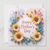 Lovely Sunflowers 3D Mother's Day Kaart (Voorkant)