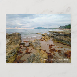 Lovely Sunset Beach in Santa Maria, Ilocos Sur Briefkaart
