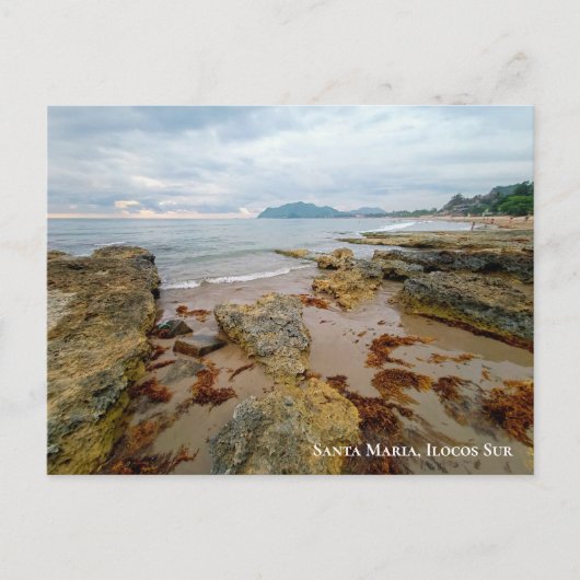 Lovely Sunset Beach in Santa Maria, Ilocos Sur Briefkaart (Voorkant)
