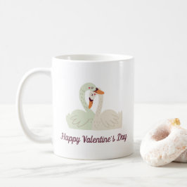 Lovely Swan Couple Valentijn | Koffie-Mok Koffiemok