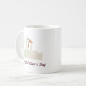 Lovely Swan Couple Valentijn | Koffie-Mok Koffiemok (Voorkant links)