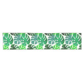 Lovely Table Runner met Tropische Leaves Print Korte Tafelloper (Horizontaal)