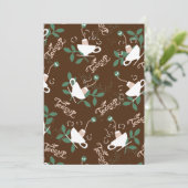 Lovely Teacup Delicious Tea Feestdagenkaart (Staand voorkant)