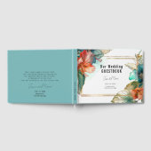 Lovely teal Hibiscus Serenade Paradise Gastenboek (Volledig)