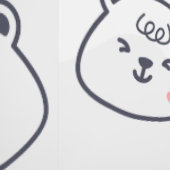 Lovely Teddy bear pattern for Your Kid Room Behang (Zoom)