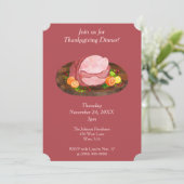 Lovely Thanksgiving Family Dinner Uitnodiging (Staand voorkant)