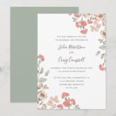 Lovely Tiny Blush flower bos Whimsical Kaart (Voorkant / Achterkant)