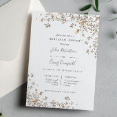 Lovely Tiny verloor green Whimsical Rehearsal Dinn Kaart