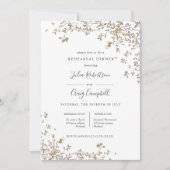 Lovely Tiny verloor green Whimsical Rehearsal Dinn Kaart (Voorkant)