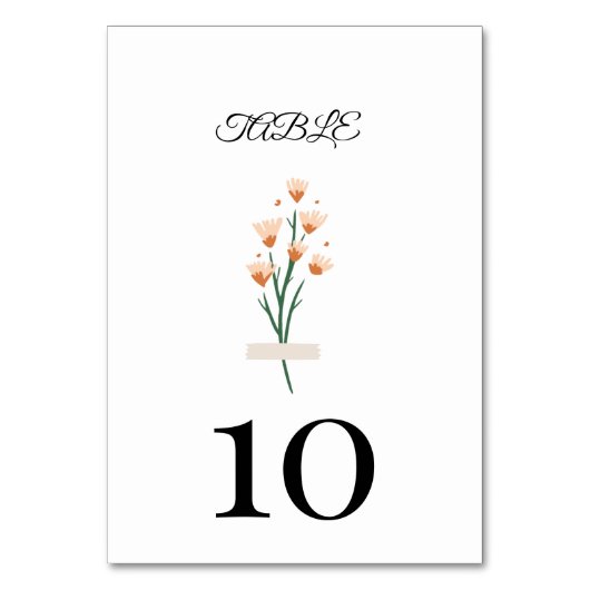 Lovely Trendy Pink Waterverf Wildflower Kaart (Voorkant)