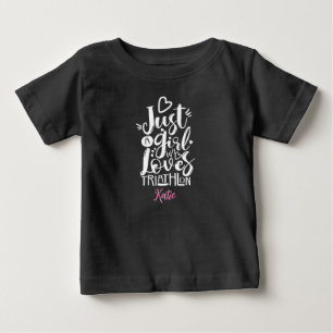 Lovely Triathlon Black and White Typografie