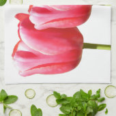 Lovely Trio Tulip Blooms Theedoek (Gevouwen)