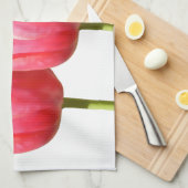 Lovely Trio Tulip Blooms Theedoek (Quarter Fold)