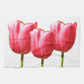 Lovely Trio Tulip Blooms Theedoek (Horizontaal)