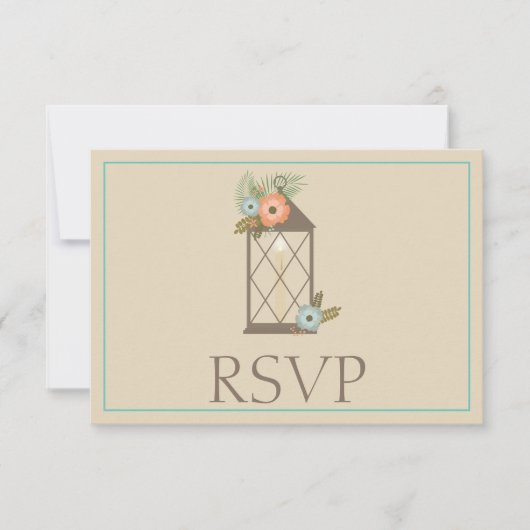 Lovely Tropical Response RSVP Kaartje (Voorkant)
