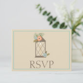 Lovely Tropical Response RSVP Kaartje (Staand voorkant)