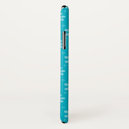 Lovely Turquoise Daisy Flowers Monogram en naam Case-Mate iPhone Case (Achterkant / rechts)
