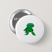 Lovely Turtle Ronde Button 5,7 Cm (Voorkant /achterkant)