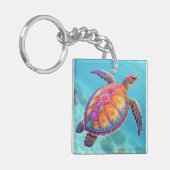 Lovely Turtle Sleutelhanger (Voorkant Links)