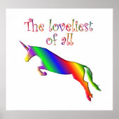 Lovely Unicorn Poster (Voorkant)